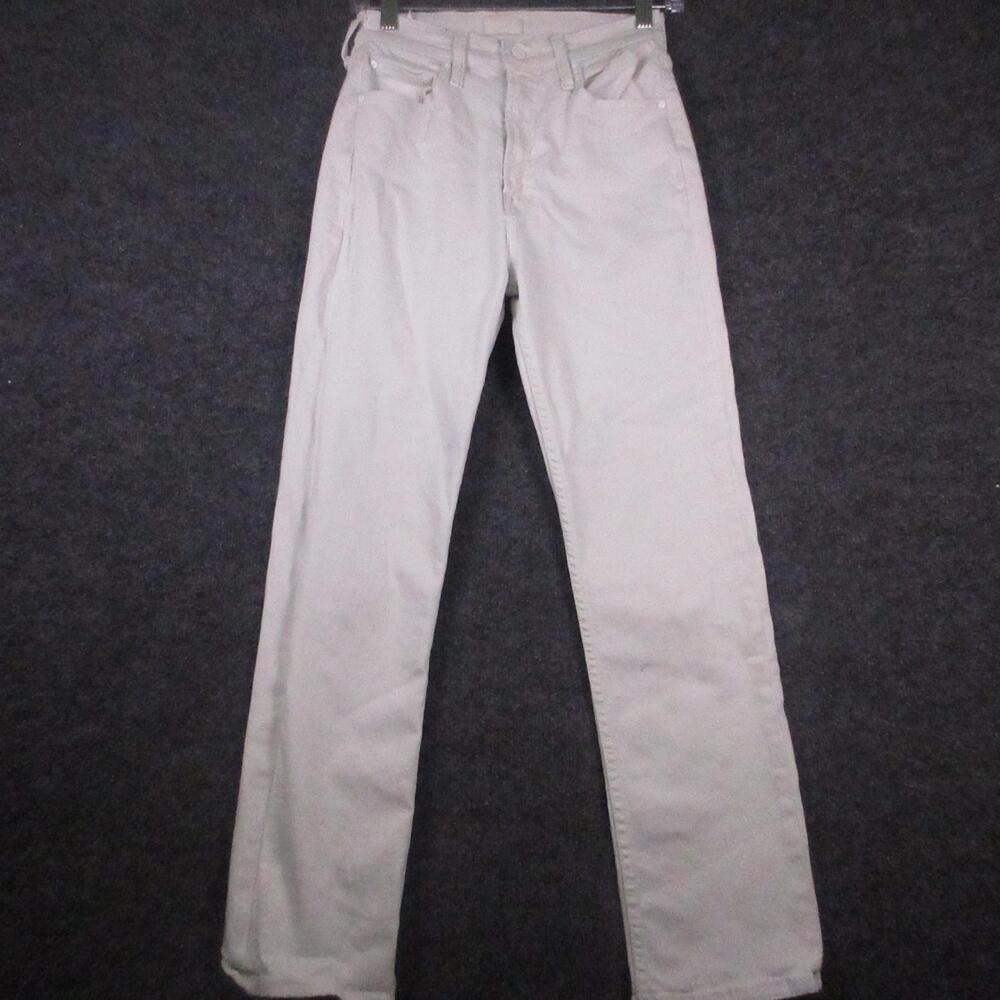 Mother High Waisted Rider Ankle Jeans Womens 25 White High Rise Slim Denim USA